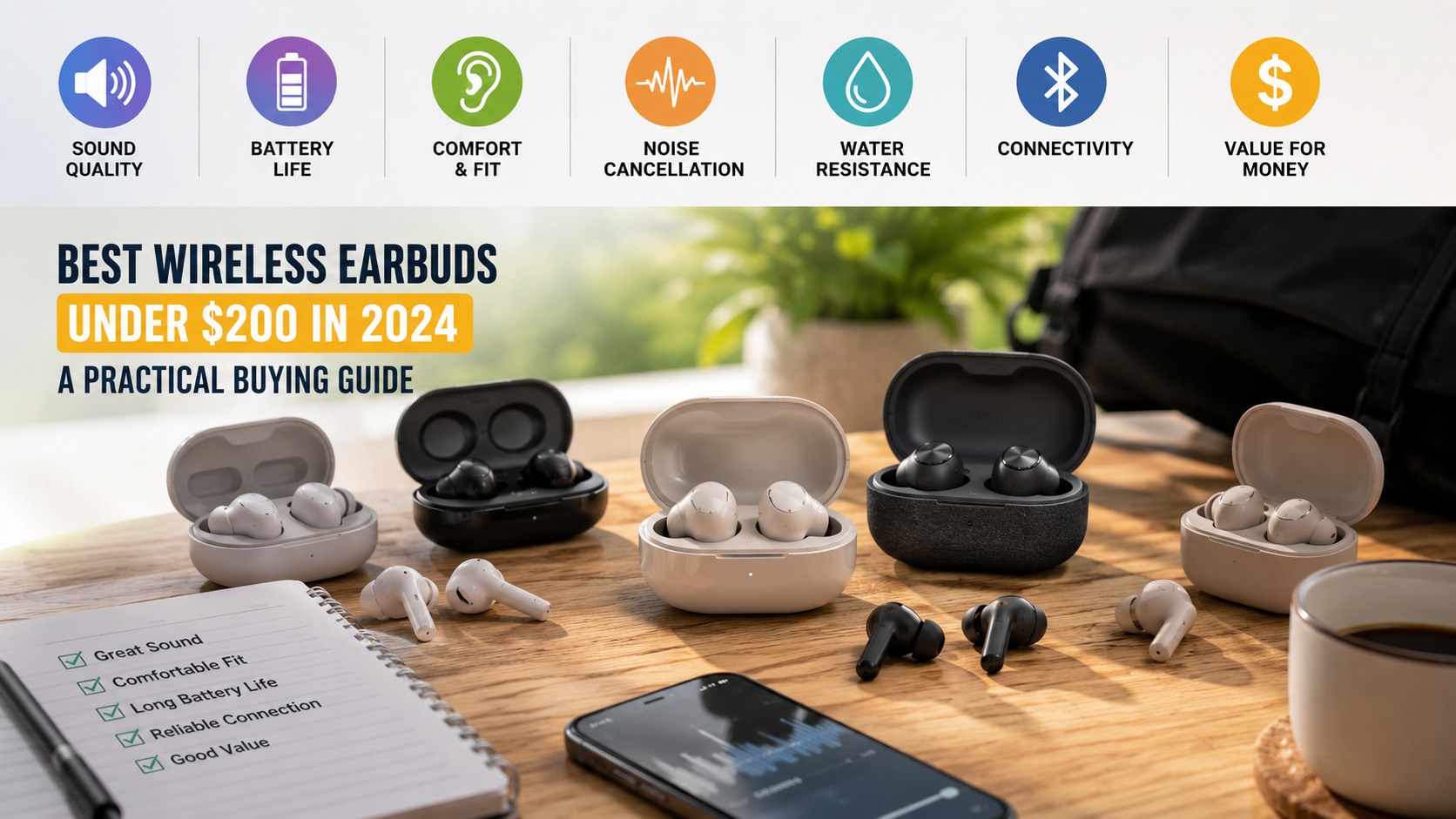 Best Wireless Earbuds Under 200 Dollars 2024